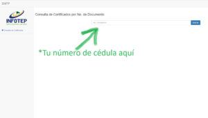 infotep certificado